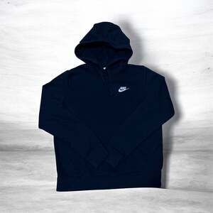 Nike Black Sportswear Club Fleece Pullover Hoodie